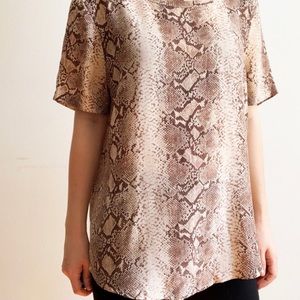 L&B lucky &blessed  Blush snake short sleeve SZ 3x